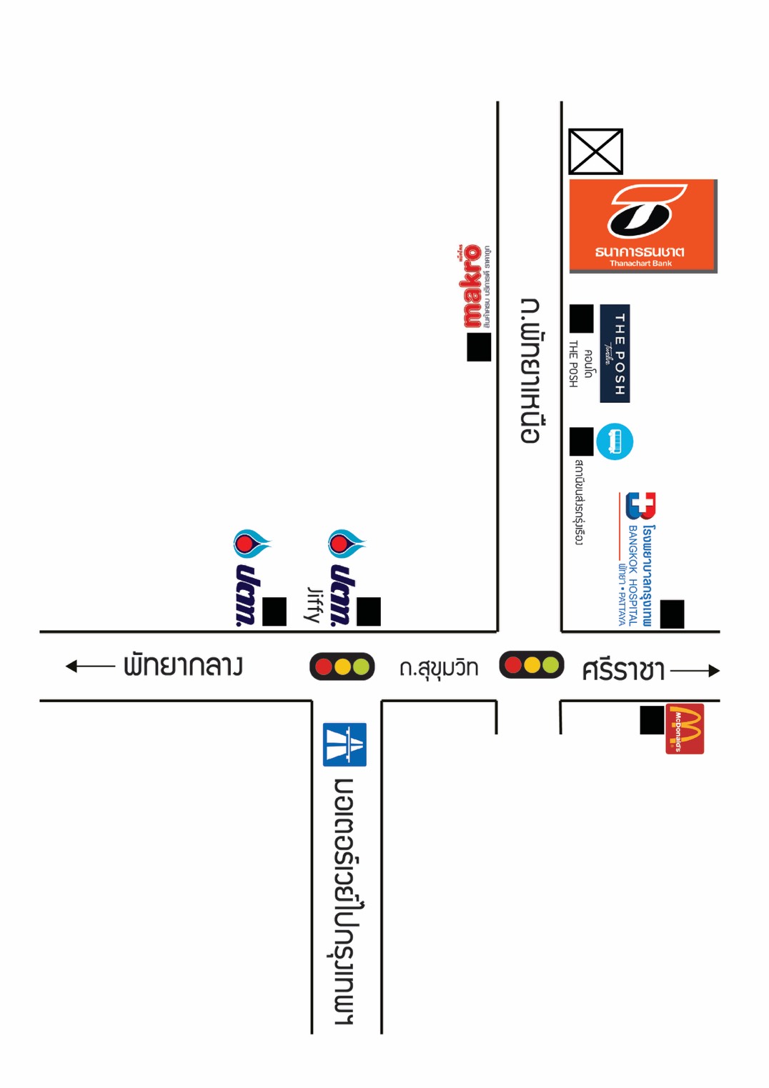 แผนที่สาขาพัทยาเหนือ