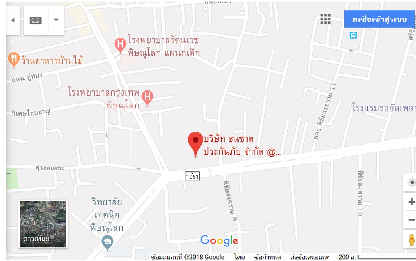 แผนที่สาขาพิษณุโลก